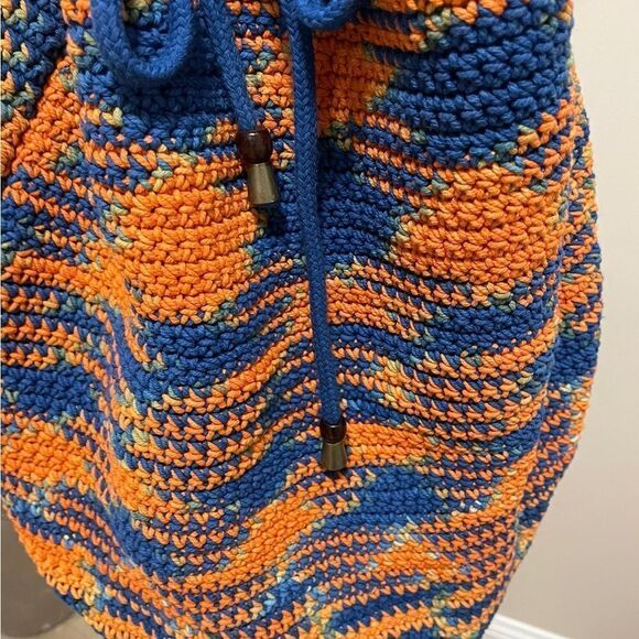 NWOT Free People Montana Crochet Backpack- So cool in crochet  backpack - Picture 5 of 7